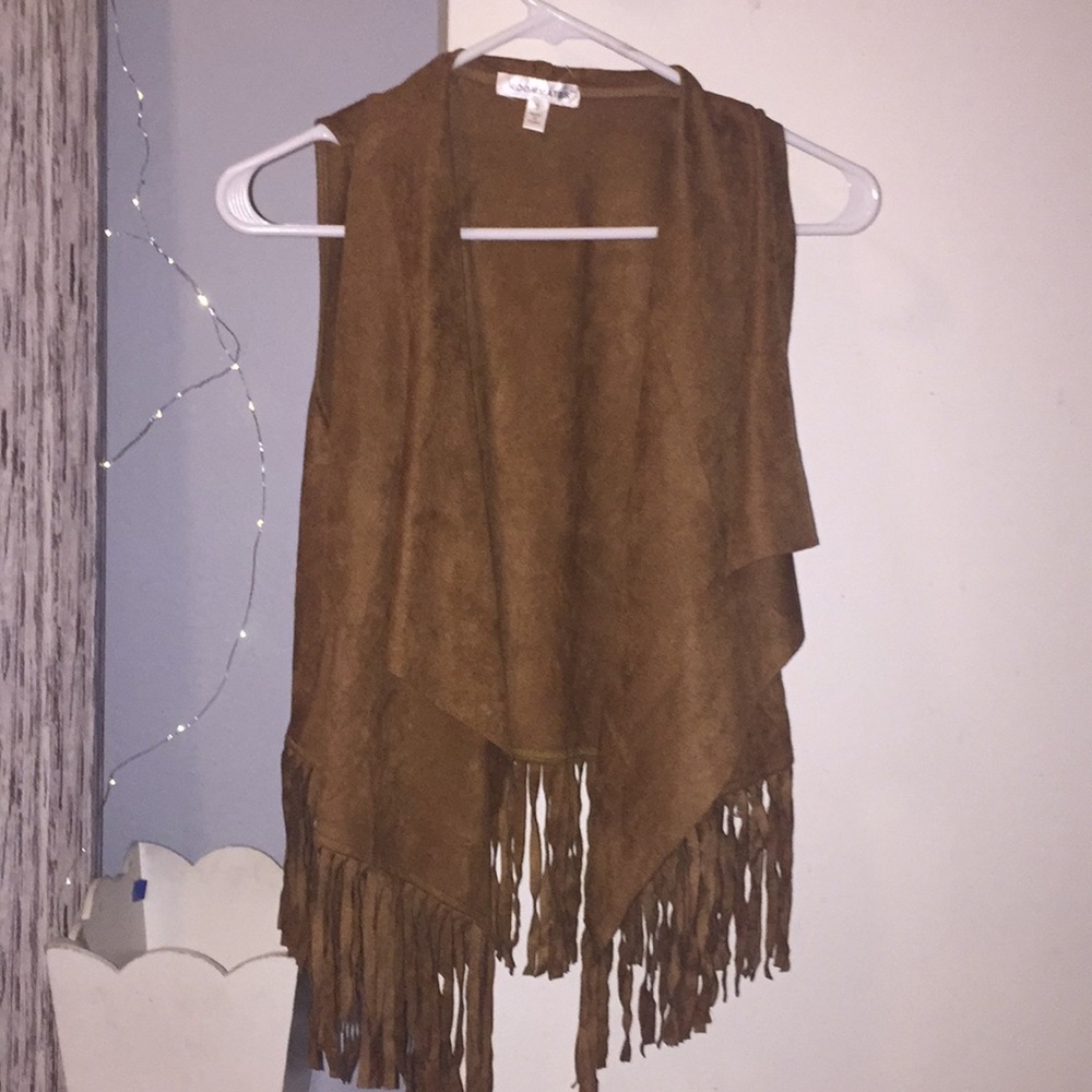 Fun brown vest!